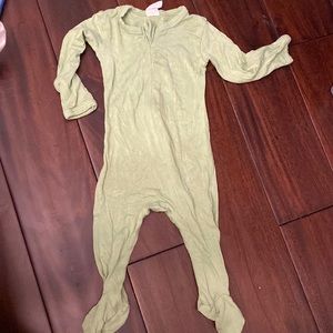 Kate Quinn Baby Kids Footie Long Sleeve Green Zipper